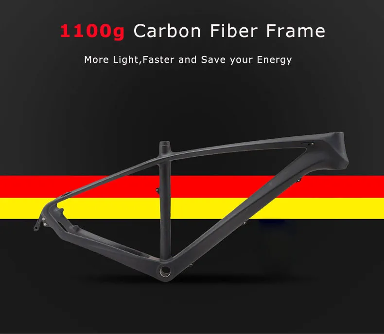 Flash Deal SAVA 29 Carbon bicycle frame 29er Carbon mtb Frame 650B Glossy Carbon Mountain Bike Frame 27.5 29er mtb frame Size 15/17/19" 3