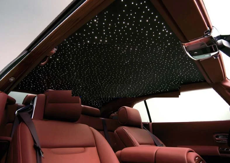 100pcs X 2 Meters 0 75mm 0 5mm Optic Fiber Star Ceiling Light Kits