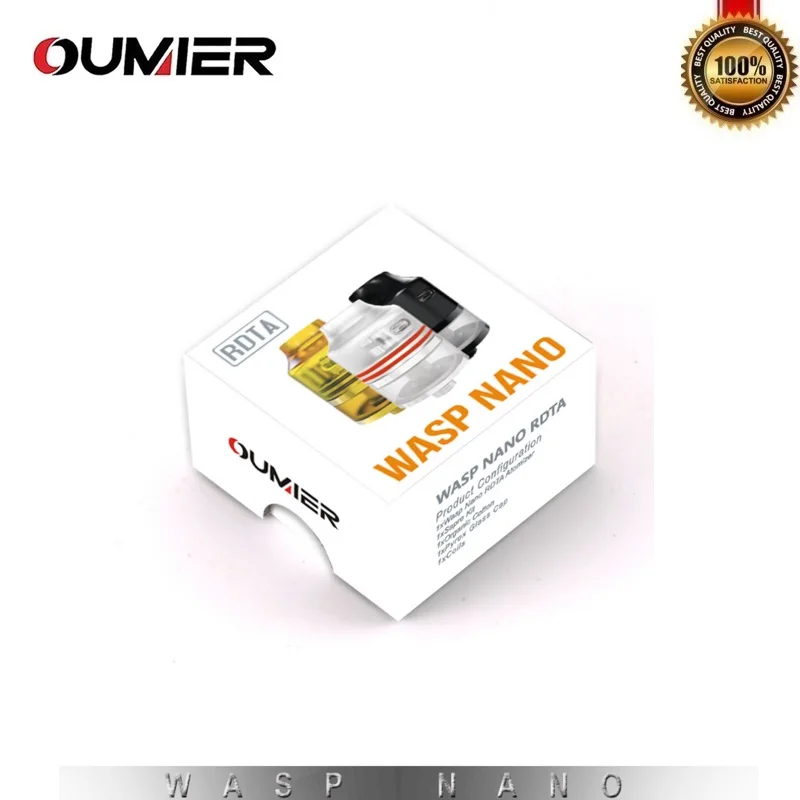 Оригинальный атомайзер OUMIER WASP NANO RDTA 2 мл 22 мм бак для пара легкая конструкция и