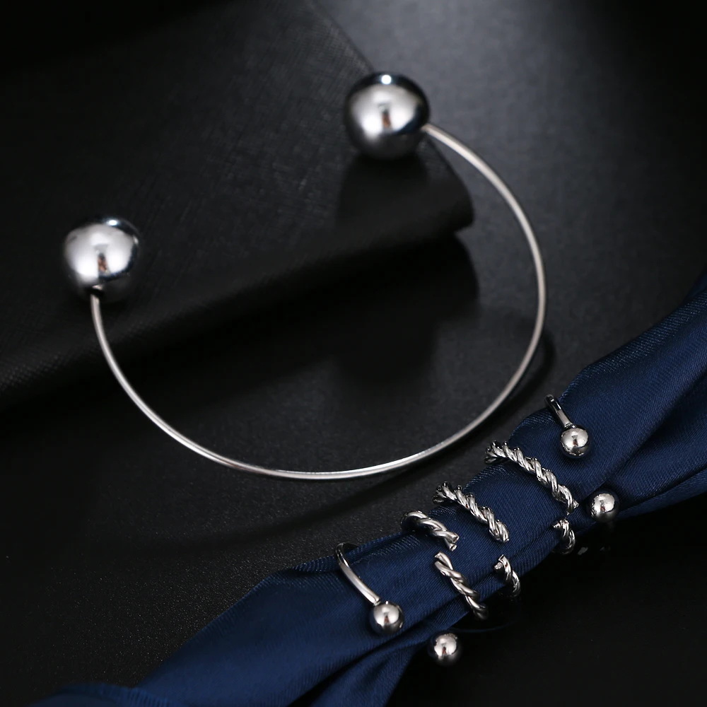 Kisswife 6 шт./компл. с плетеным шнуром шарик Регулируемый Открытие кольцо браслет Для женщин Личность серебро уплотнительное кольцо очаровательная одежда
