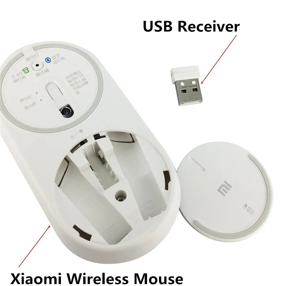 Оригинальная Xiaomi беспроводная мышь портативные игровые мыши Bluetooth WiFi офисные мыши из алюминиевого сплава для ноутбука Macbook