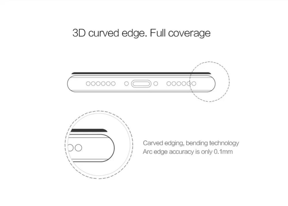 Для iPhone 6S плюс полный охват NILLKIN Amazing 3D CP+ MAX Взрывобезопасное защитное стекло 9H закаленное Стекло для iPhone 8/7/6