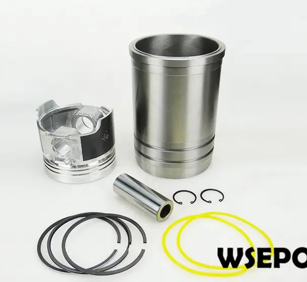 OEM КАЧЕСТВО! Гильза цилиндра/вкладыш+ поршень 06 ПК Комплект для L32 4-тактный одиночный цилиндр с небольшой дизельный двигатель с водяным охлаждением Сделано в Китае
