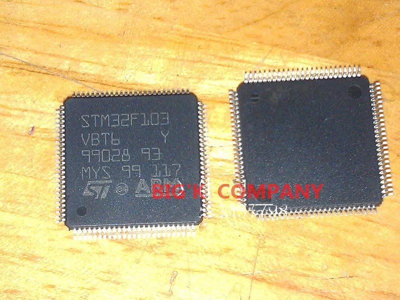 10 шт./лот STM32F103CBT6 LQFP100 32bit MCU с 64 128 КБ флэш-памяти USB может 7 таймеров 2 АЦП 9 интерфейсы связи Новинка & Оригинал