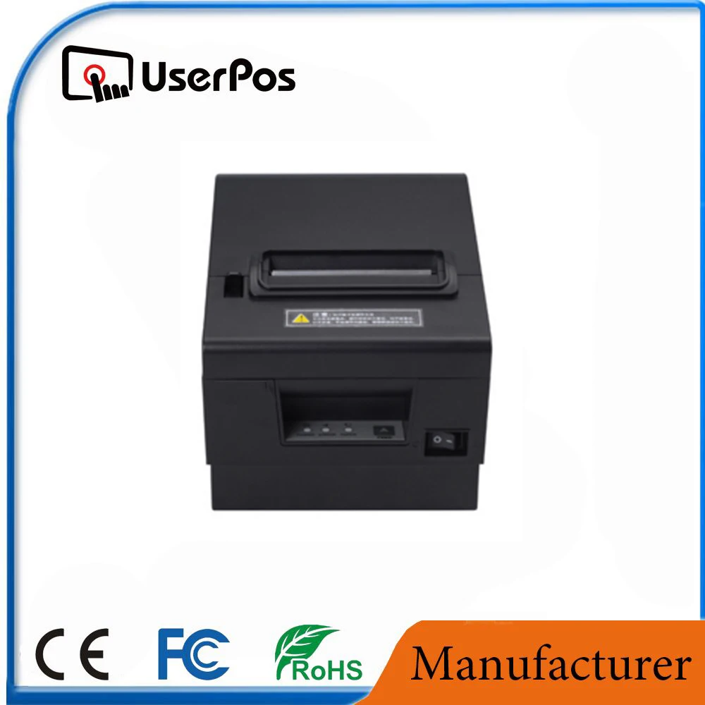 Высокое качество 80 мм термопринтер с резаком ESC/POS стандарт USB + LAN + RS232 interface pos принтера