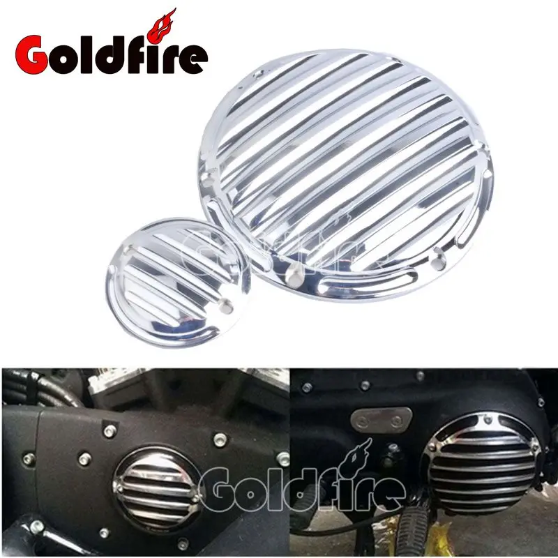 Motorcycle CNC 6 Hole Engine Side Guard Derby Cover & Timing Timer