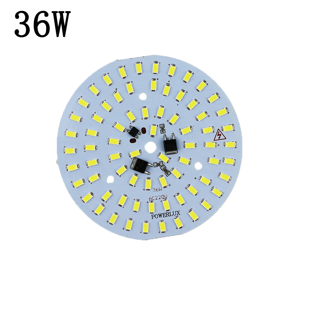 10 шт. 220 В светодиодная пластина источник 3 Вт 5 Вт 7 Вт 10 Вт 12 Вт 15 Вт 18 Вт 24 Вт 36 Вт интегрированный IC драйвер 5730 SMD Холодный белый/теплый белый алюминиевый pcb