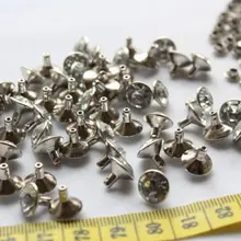 600 наборов DIY 10 мм Стразы Кристалл Быстрая заклепка шпильки латунная основа 10 мм Премиум качество