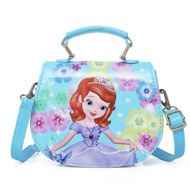 Новые милые мини-сумка Детская сумочка с принцессой для Для женщин мультфильм PU Водонепроницаемый должны сумка детская модная одежда для