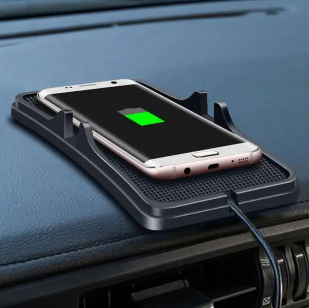 QI Wireless Car Charger Carregador Veicular Phone Charging For iphone X 8 Samsung S8 Huawei Cargador Coche | Мобильные телефоны и