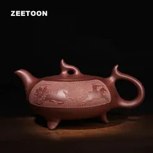 300cc большой емкости аутентичный Исин чай горшок мастер ручной работы горшок в стиле ретро китайский здоровье чайный набор фиолетовая глина старый фиолетовый грязевой чайник