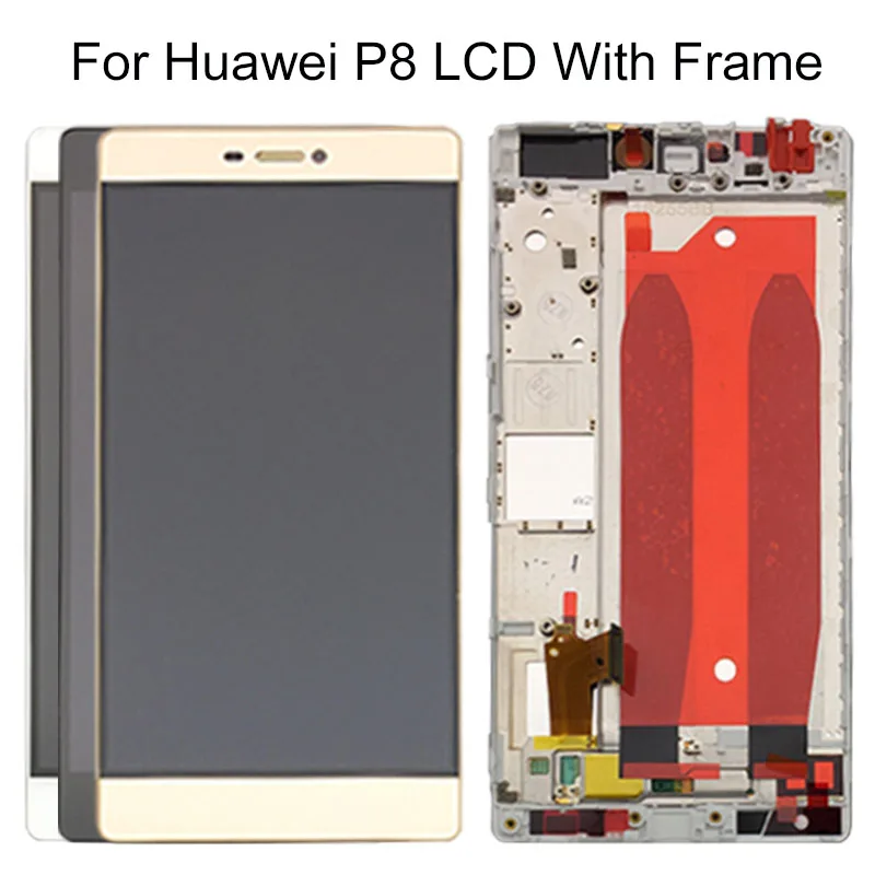 100% супер ЖК-дисплей для Huawei P8 ЖК-сенсорный экран дигитайзер в сборе сменный GRA_L09