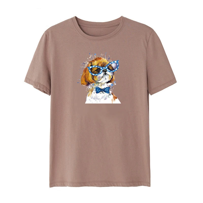1pc Cartoon Dog Vinyl Clothes Patches for T Shirts Iron on Heat Transfers Sticker Clothing Thermal Transfer Washable|Заплатки| |
