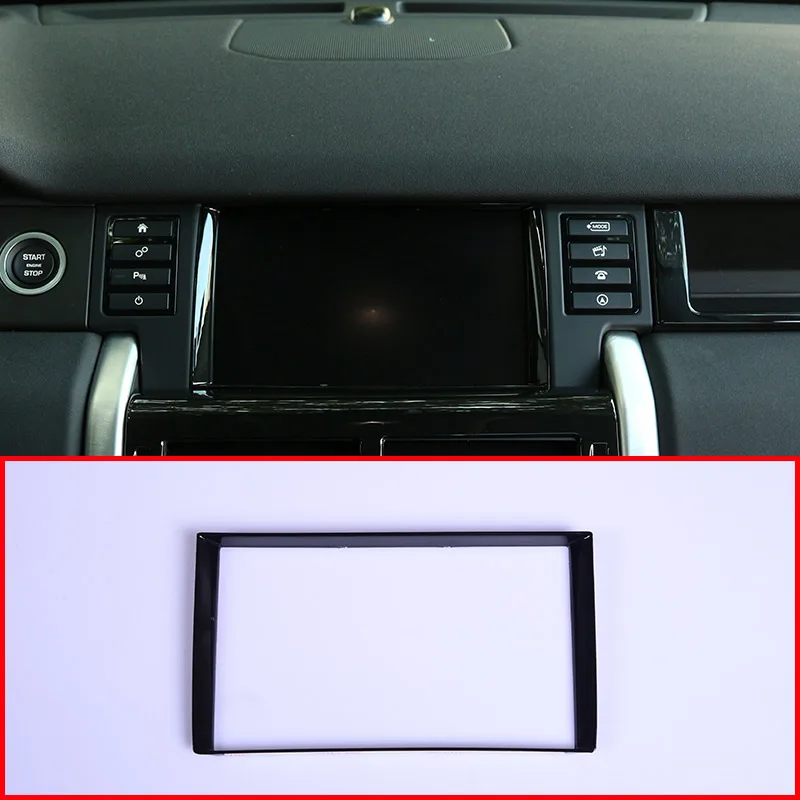 

Черная глянцевая рамка для GPS-экрана из АБС-пластика для Land Rover Discovery Sport 2015-2018, автомобильные аксессуары