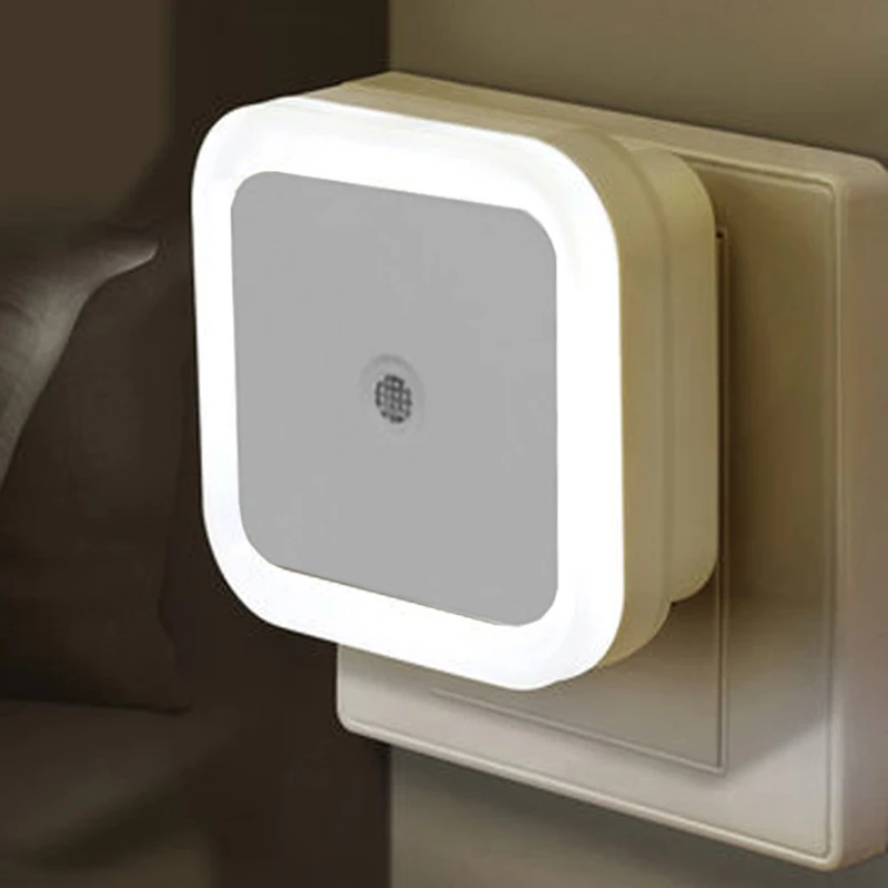 Creative US Plug Socket Automatic Energy Saving Nightlight Light