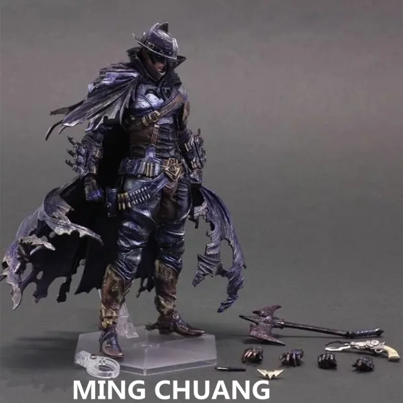 

West cowboy PLAY ARTS Justice League Batman The Dark Knight PVC Action Figure Collectible Model Toy with retail box 28CM Q60