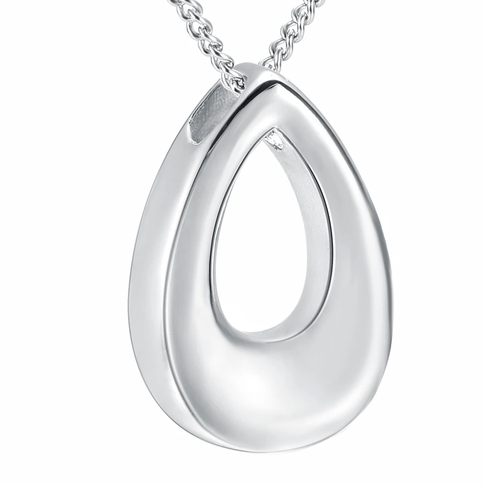 Elegant Teardrop Cremation Urn Necklace for Human Ash Holder Ashes