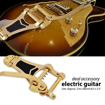 

Tremolo Vibrato Bridge Tailpiece Zinc Alloy Hollow body Electric Guitar Tremolo Unit Vibrato Bridge Gold for Electric Guitar