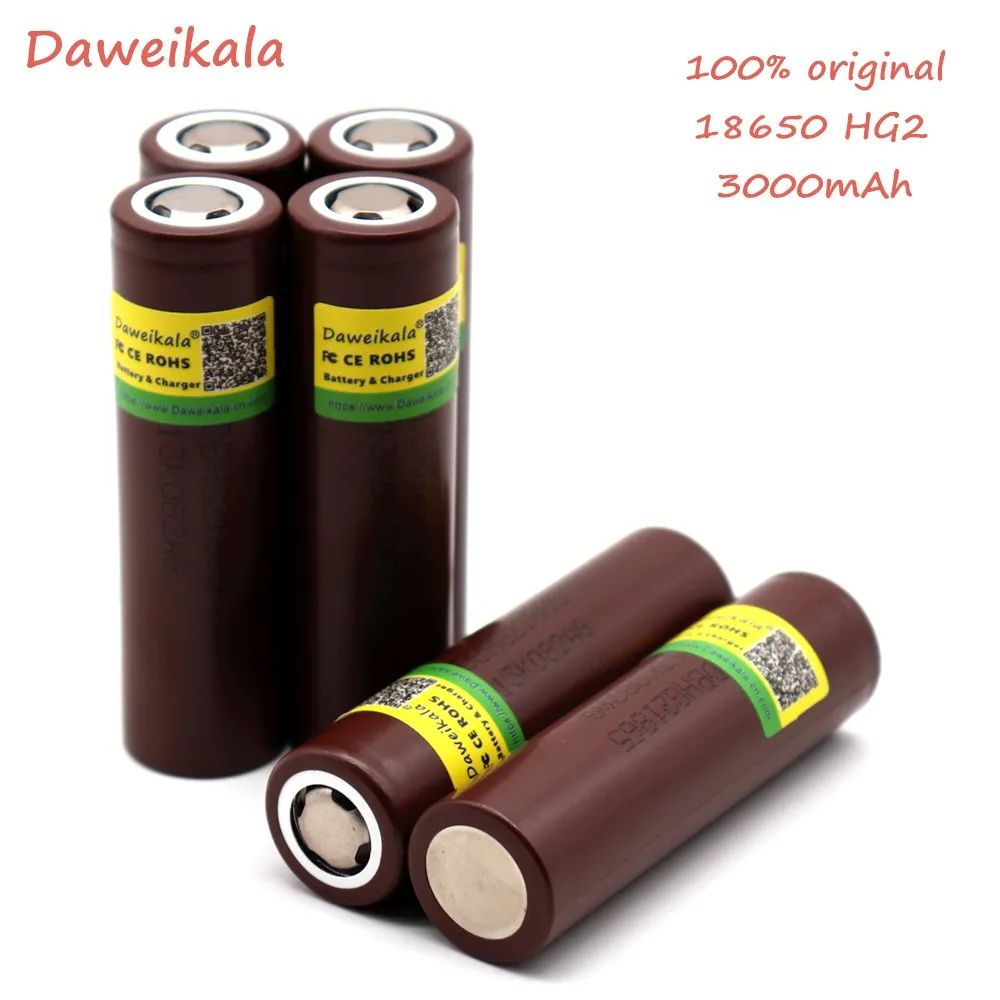 Daweikaka 18650 батарея для LG HG2 18650 литиевая батарея 3,7 V 3000 mah 20A электронная сигарета батарея