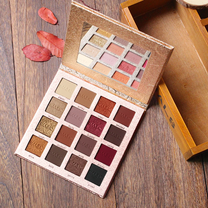IMAGIC Makeup Charming Eyeshadow 16 Color Palette Make up Palette Matte Shimmer Pigmented Eye Shadow Powder IMAGIC Makeup Charming Eyeshadow 16 Color Palette Make up Palette Matte Shimmer Pigmented Eye Shadow Powder