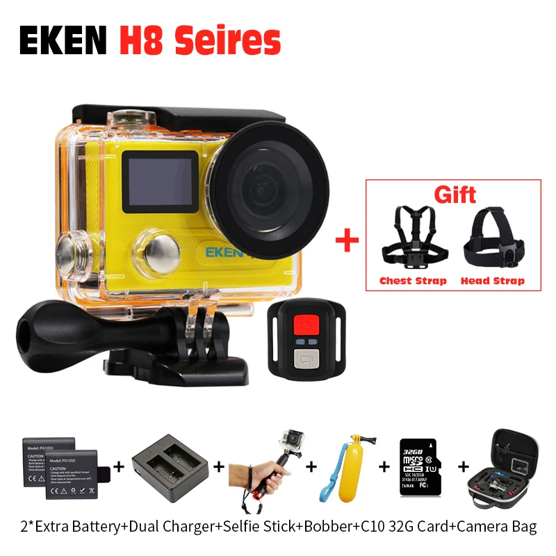 Action camera EKEN H8 pro Ultra HD 4k 30fps H8R 1080p 60fps Original Remote Controller pro
