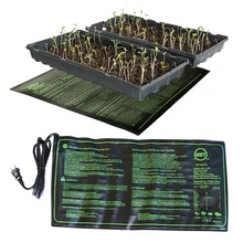 Estera de calefacción para plántulas, 50x25 cm, impermeable, semillas de plantas, germinación, propagación, clon, almohadilla de inicio, 110 V/220 V, suministros de jardín, 1 unidad