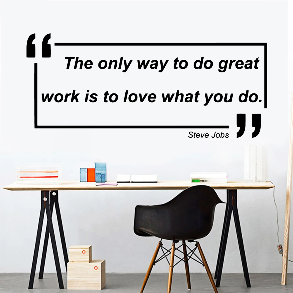 

Inspiring Steve Jobs Quotes Self Adhesive Wallpaper Vinyl Deacls For Office Room Wall Stickers Art Decor Wall Decal muursticker