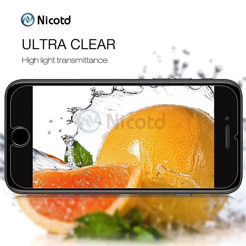 Nicotd Tempered Glass For iPhone XS MAX XR 5s SE Screen Protective Film For iPhone 7 8 6 6S Plus Glass Protector For iPhone XS X 8 PLUS (1)
