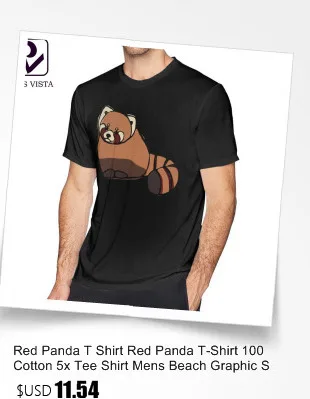 Красная футболка с рисунком панды, карман с красной пандой, медведи футболка, графическая Мужская Футболка, большой размер, потрясающая Классическая футболка из 100 хлопка с коротким рукавом