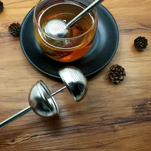 1 шт. Нержавеющая сталь заварочный чайник с ситечком мяч Форма сеточка для заваривания чая фильтр многоразовые Чай мешок для чай со специями инструмент Аксессуары PD 004