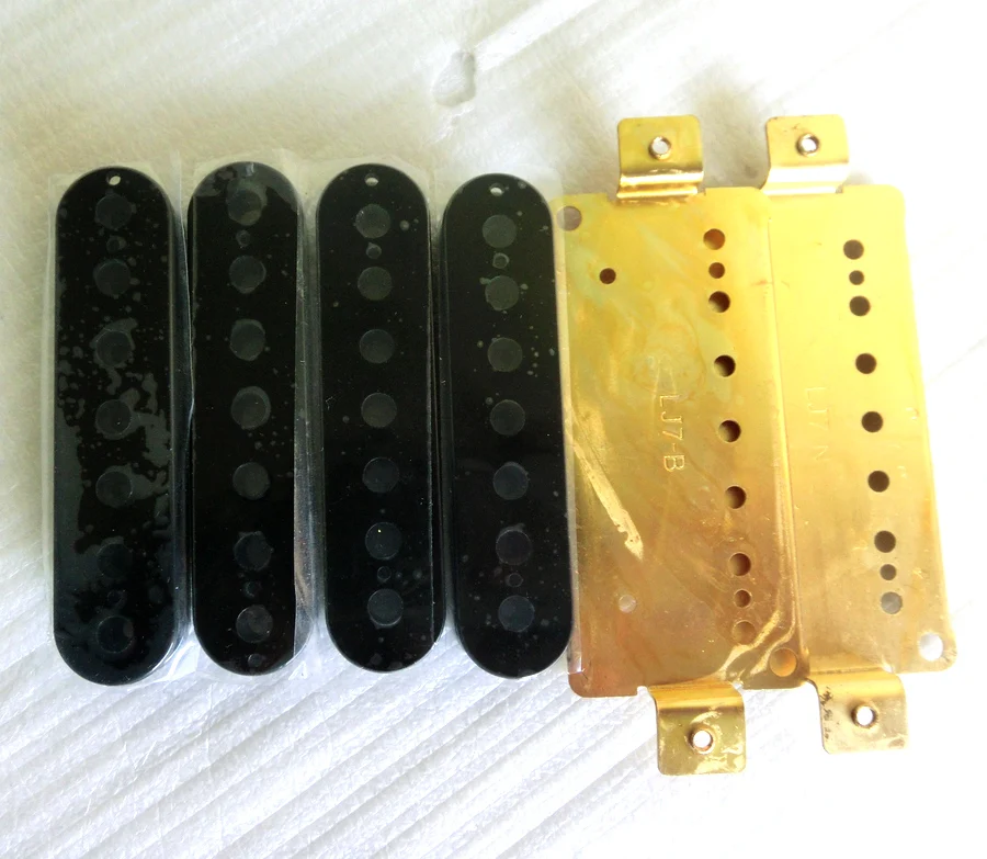 

Free Shipping N&B per set 7 string humbucker guitar pickup kits with black bobbin