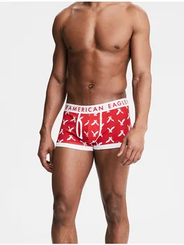 

free shipping aerie Eagle boxer shorts Elastic Lycra Cotton Men's Flat-angle Underwear Breathable Comfortable M-xxl