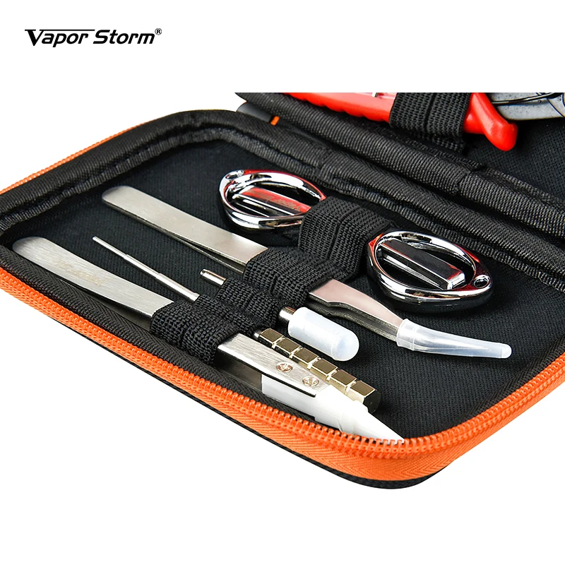 

Vapor Storm V1 V2 E-Cigarette DIY Tool Kit Tweezers Pliers Jig Winding Coil Heating Wire for RDA RBA RDTA Accessories Tool Bag