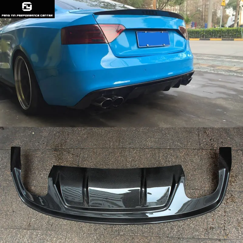 

A5 S5 S-LINE RG style Carbon fiber Rear bumper Diffuser Car Rear Bumper Lip For Audi A5 S5 SLINE 12-16