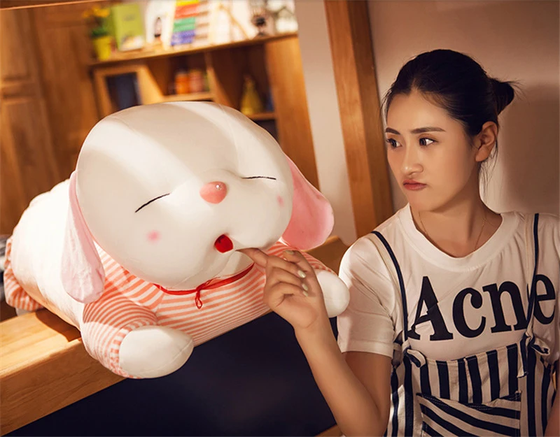Big Soft Animals Dogs Pillow Doll Stuffed Pop Anime Dog Puppy Toys Pink Brown 120cm 47inch (4)