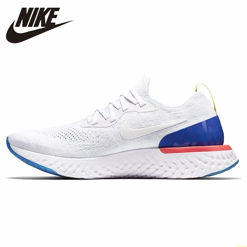 

Epic React Flyknit Men's Running Shoes White Breathable Non-slip Shock-absorbing Abrasion Resistant Sneakers #AQ0067-101
