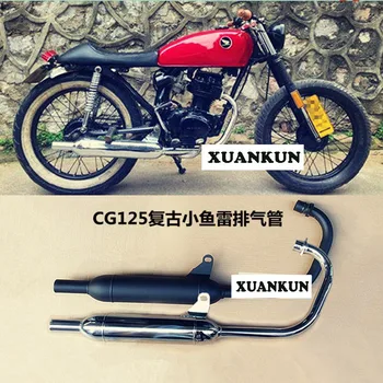 

CG125/WY125 Motorcycle Retrofitted Exhaust Pipe Backpressure Pipe Exhaust Pipe Enhanced Silence