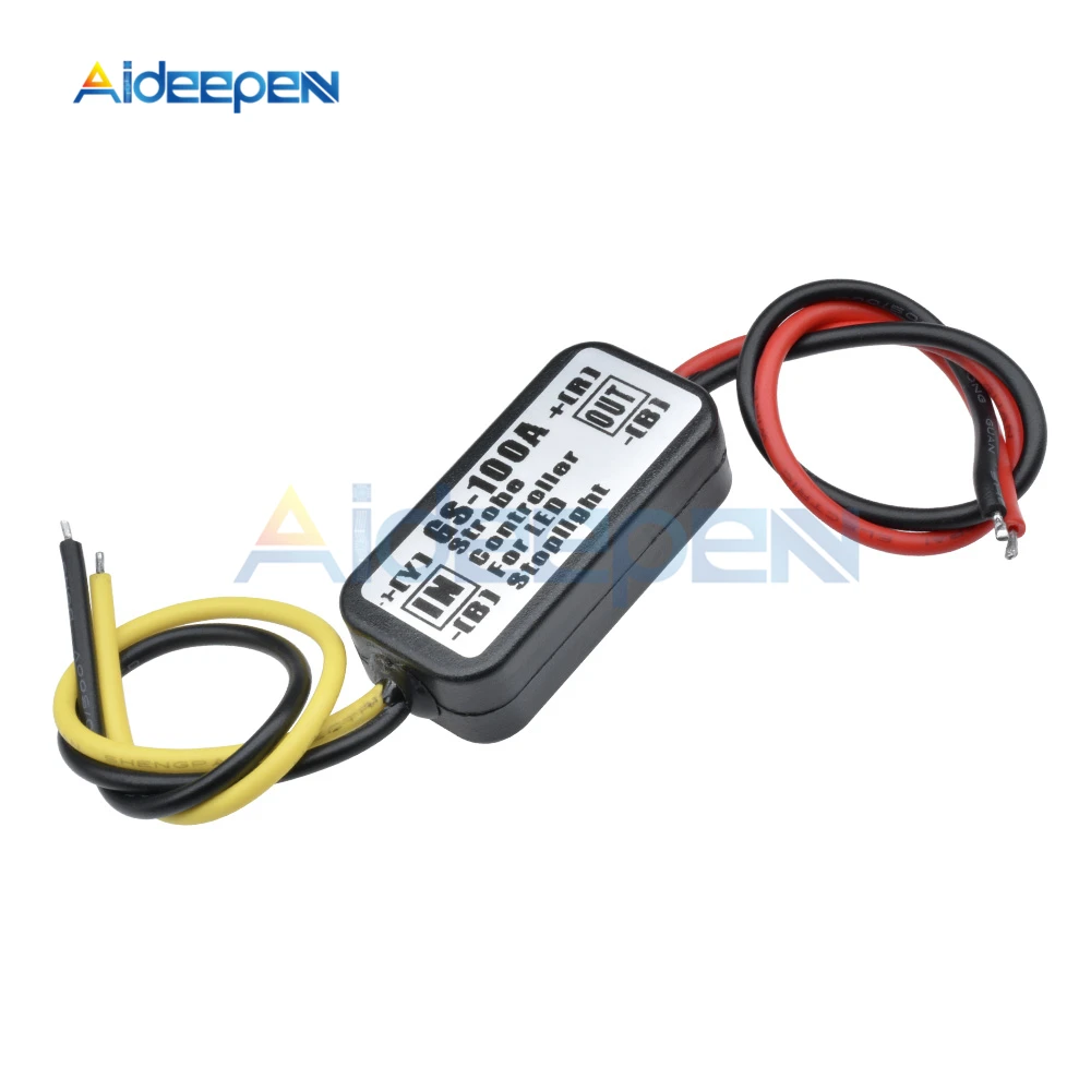 

NEW 5-28V Auto Car GS-100A LED Brake Tail Stop Light Strobe Flash Flashing Controller Box Module