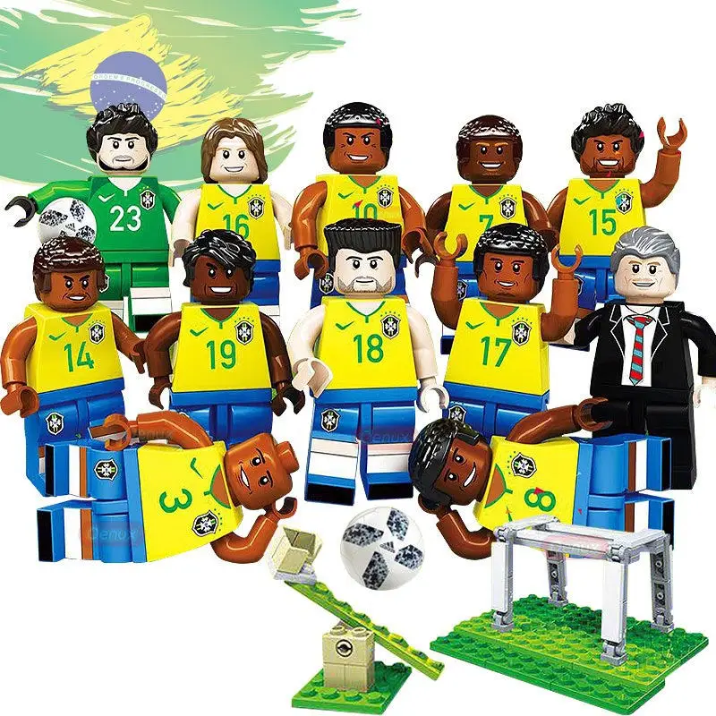 PIP игры 12 шт. Футбол Командные виды спорта Фигурки Мстителей рисунок Legoe модель