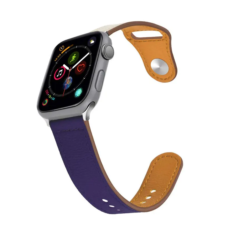 Кожаный ремешок для apple watch band apple watch 5 4 3 44 мм/40 мм correa iwatch band 42 мм/38 мм pulseira браслет аксессуары для часов