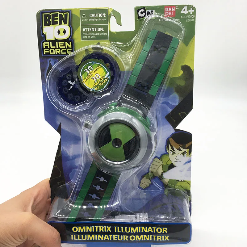 B No Retail Box Ben 10 Ultimate часы Omnitrix стиль Япония проектор часы BAN DAI Подлинная Ben10 часы игрушка Рождественский подарок для детей - Цвет: B No Retail Box