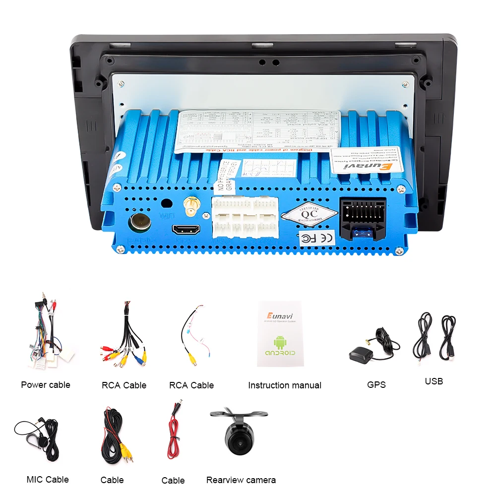 Eunavi 4G + 32G Octa 8 ядерный android 9 0 автомобильный dvd для Toyota Corolla E140/150 2007 2011