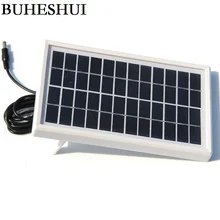 BUHESHUI 3W 12V Solar Cell Module Polycrystalline DIY Solar Panel System For 9V Battery Charger +DC 5521 Cable 3M Free Shipping