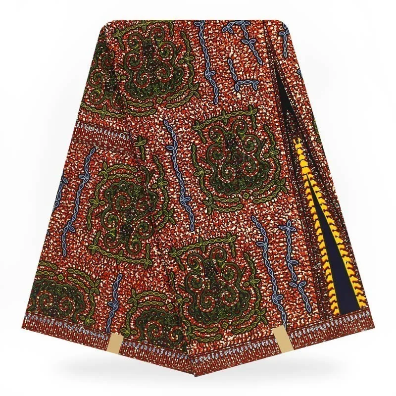 Высокое качество африканская ткань для печати настоящий голландский воск реальный, настоящий нигерийский батик стиль 6 ярдов хлопок Анкара воск - Цвет: as picture
