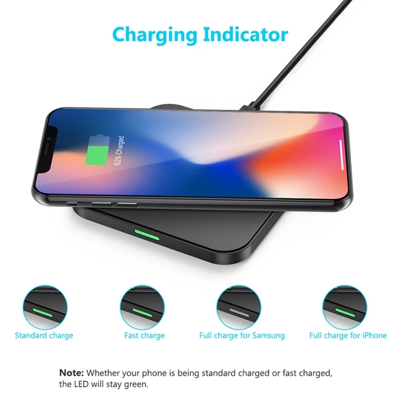 Choetech Qi Беспроводное зарядное устройство для Iphone Xs Max Xr X 8 8Plus 10 Вт быстрая Беспроводная зарядная подставка для samsung Galaxy S8 Note 8 Wirles