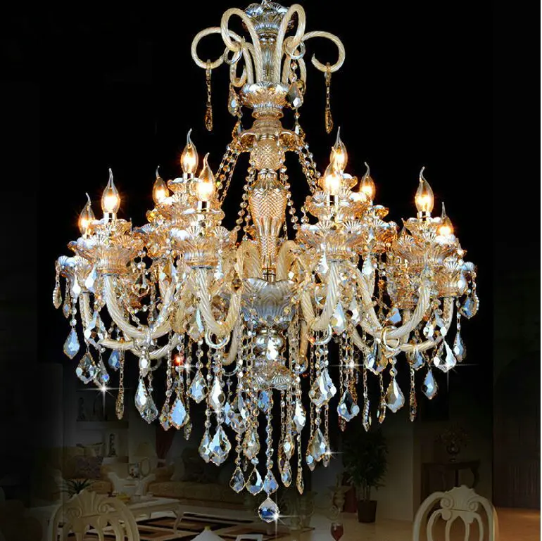 font b Large b font crystal font b chandelier b font 18 Arms Luxury crystal