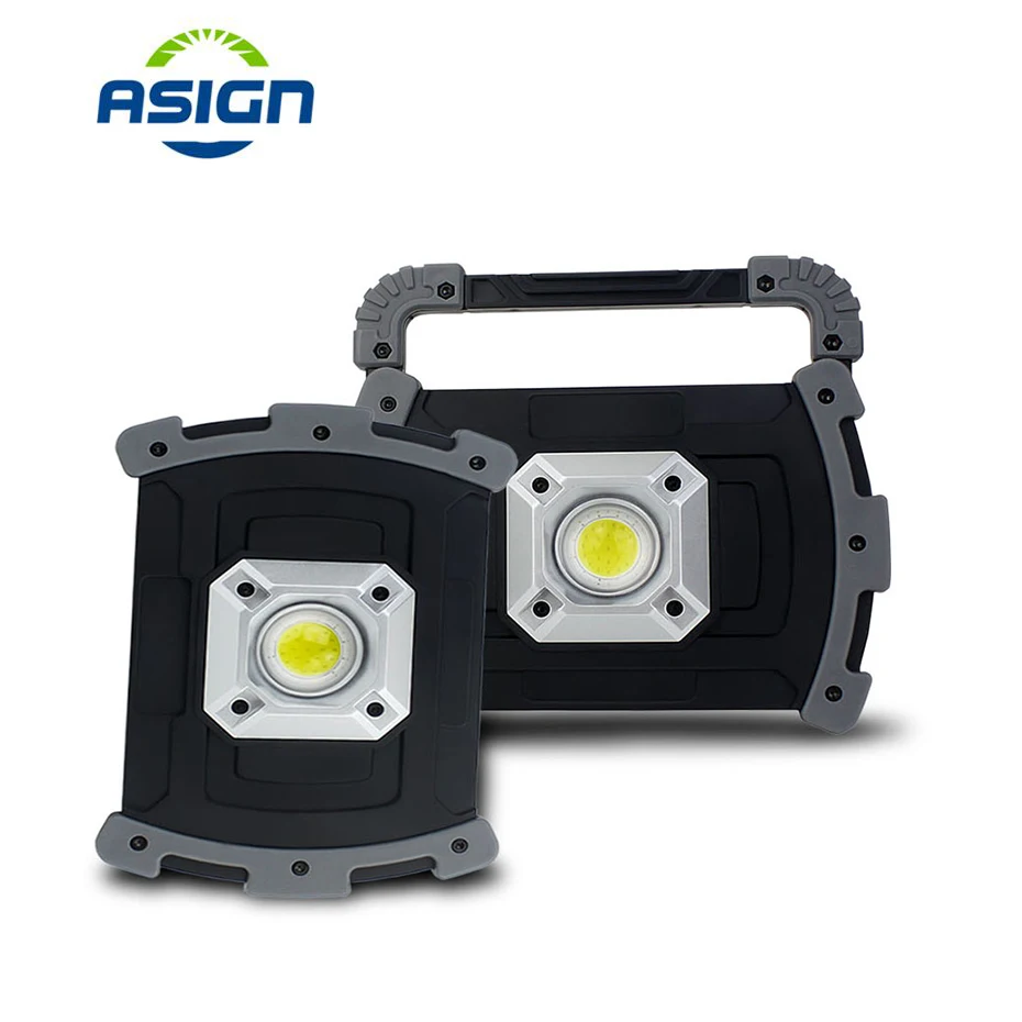 

LED Spotlight 20W 400lm 3 Modes Portable Searchlight Floodlight Waterproof USB Rechargeable Led Work Light Use AA/18650 Battry