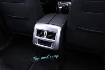 

Fashion! For VW Volkswagen Atlas 2017 ABS Interior Rear Armrest Box Air Vent Outlet Cover Trim 1pcs Car Styling Accessories!!