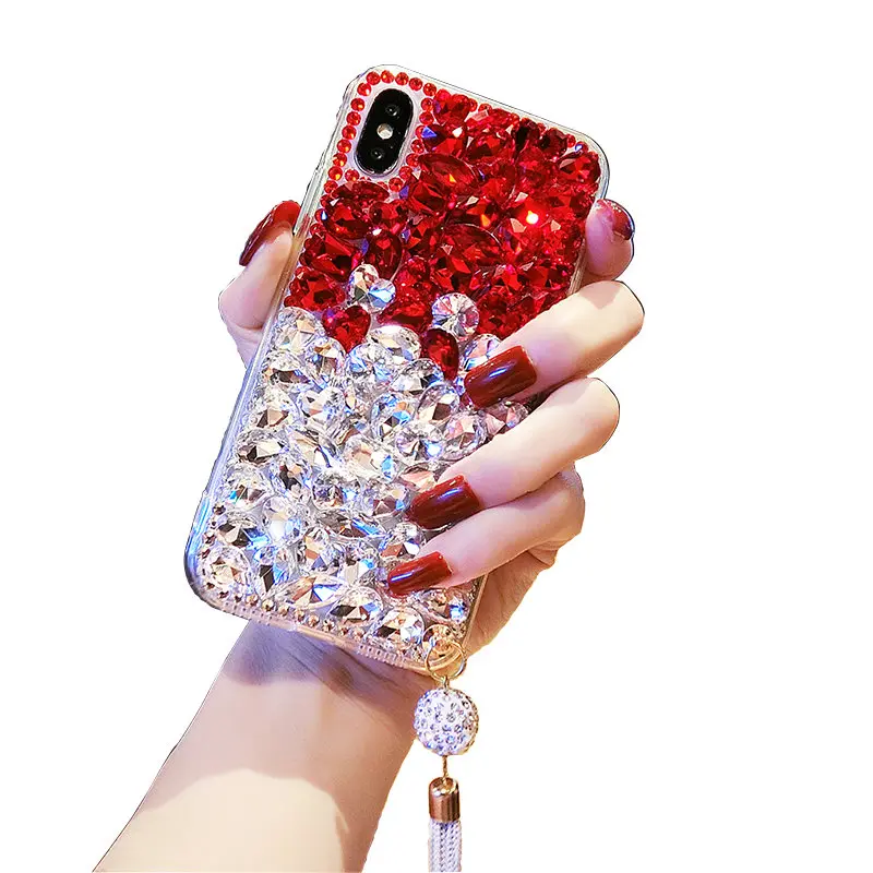

For xiaomi 8 lite A1 A2 lite redmi 4X 5 Plus Note4 5 Note 6 Pro case coque Diamond Crystal Colorful Bling Rhinestone phone Cover