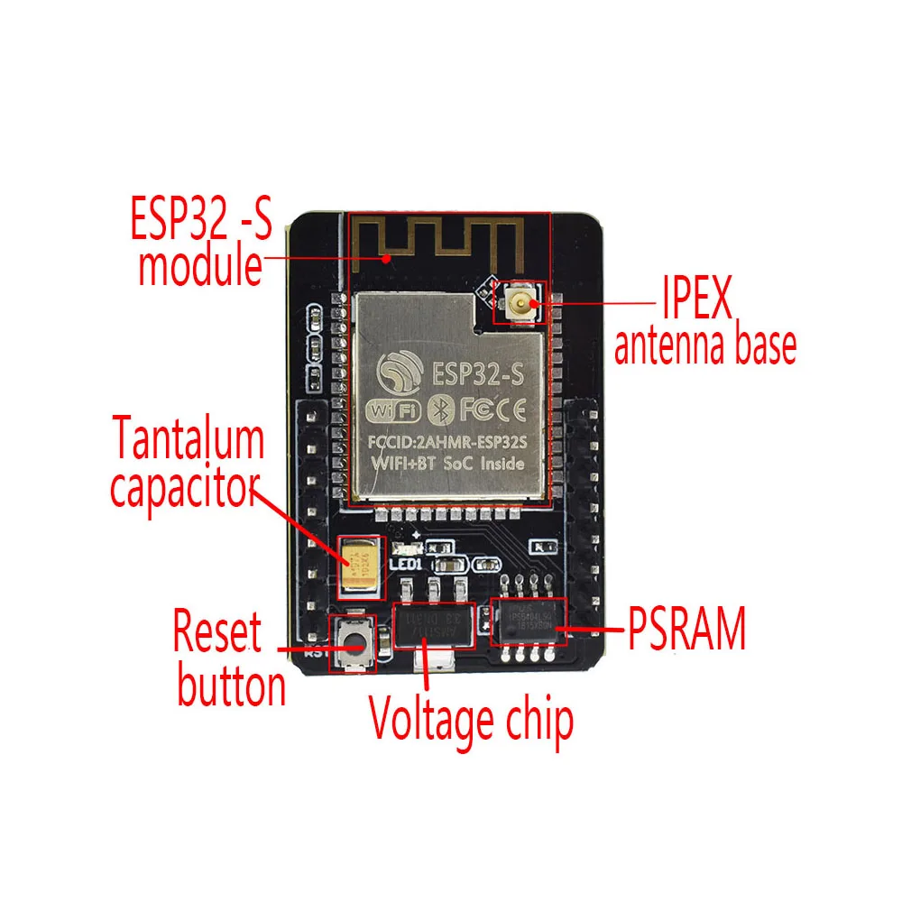Esp32-Cam-Esp-32S-Wifi-Modul-Esp32-Seriell-Zu-Wifi-Esp32-Cam-Entwicklung-Bord-5-V
